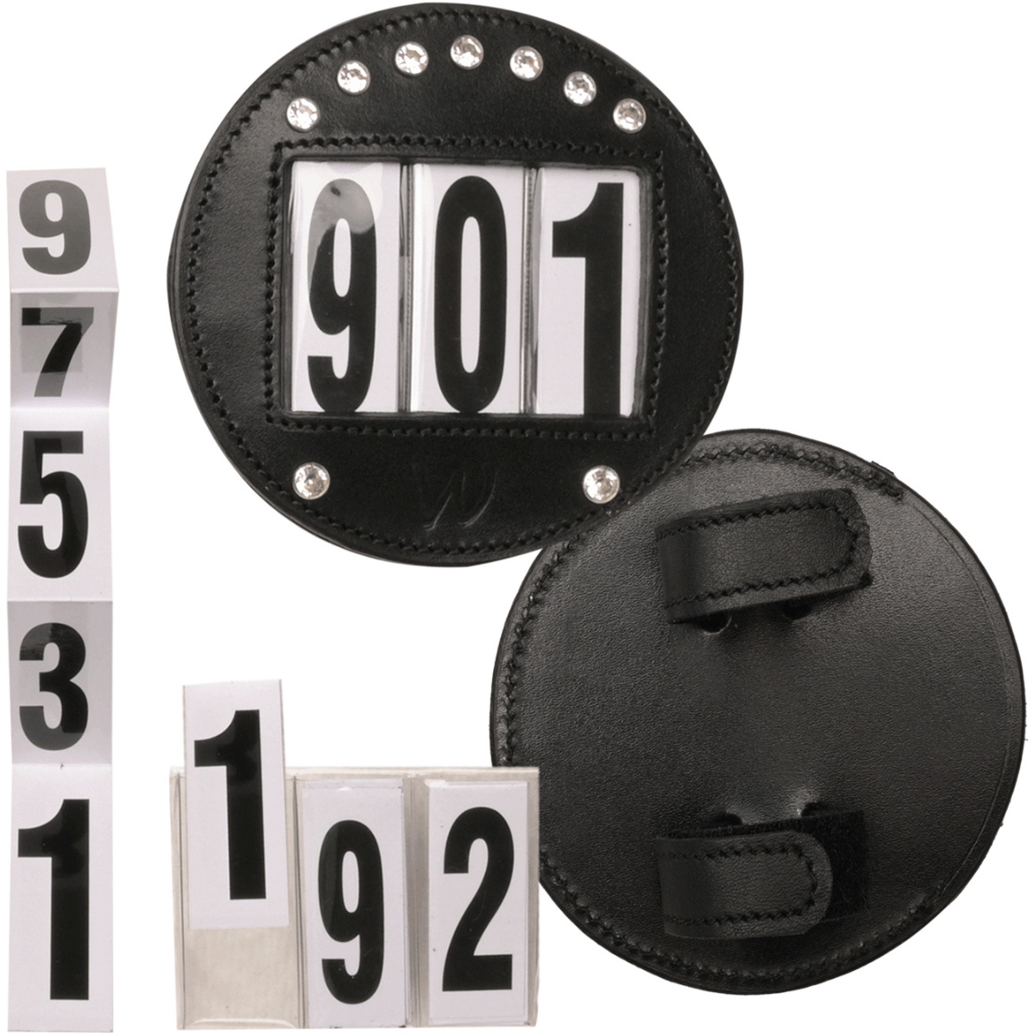 2026 Waldhausen Kopfnummer Matte Leder Rund 229601 - Black